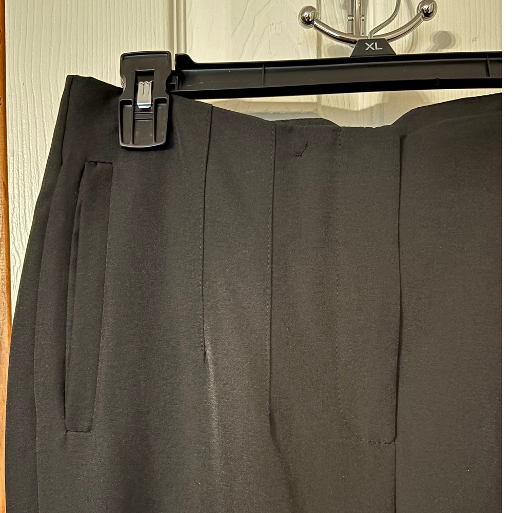 Womens Black Dress Pants Size L‎ Classic Career Office Business Casual Trousers - Picture 8 of 13